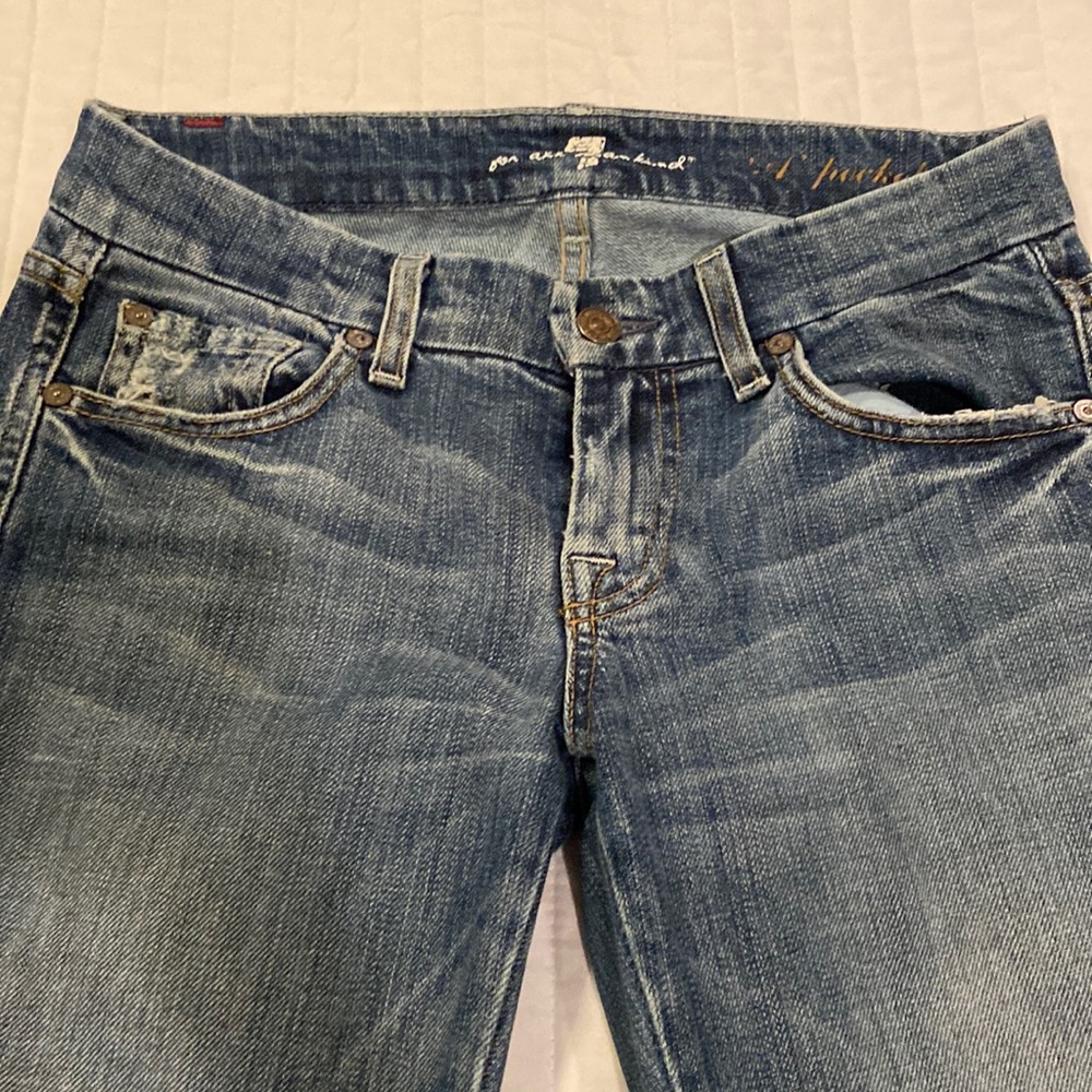 7 for all Mankind “A” pocket flare Jean